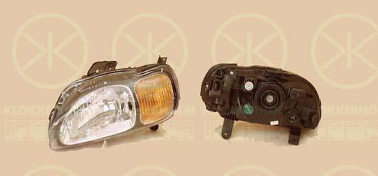 Headlight, H4, for vehicles with headlight levelling, without motor for headlamp levelling, Depo, Left, Illuminance [lx]: 17.5, 3532005G30 (SUZUKI), 3532005G30000 (SUZUKI)