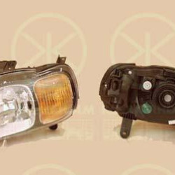 Headlight, H4, for vehicles with headlight levelling, without motor for headlamp levelling, Depo, Left, Illuminance [lx]: 17.5, 3532005G30 (SUZUKI), 3532005G30000 (SUZUKI)