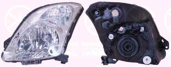 Headlight, H4, without motor for headlamp levelling, Left, Illuminance [lx]: 12.5, Housing Colour: chrome, Vehicle Production Country: Hungary, 35320-62J10 (SUZUKI), 35320-62J10-000 (SUZUKI), 3532062J11 (SUZUKI), 35320-62J11 (SUZUKI), 3532062J11000 (SUZUKI), 35320-62J11-000 (SUZUKI)