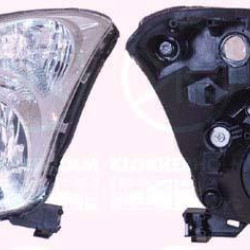 Headlight, H4, without motor for headlamp levelling, Left, Illuminance [lx]: 12.5, Housing Colour: chrome, Vehicle Production Country: Hungary, 35320-62J10 (SUZUKI), 35320-62J10-000 (SUZUKI), 3532062J11 (SUZUKI), 35320-62J11 (SUZUKI), 3532062J11000 (SUZUKI), 35320-62J11-000 (SUZUKI)