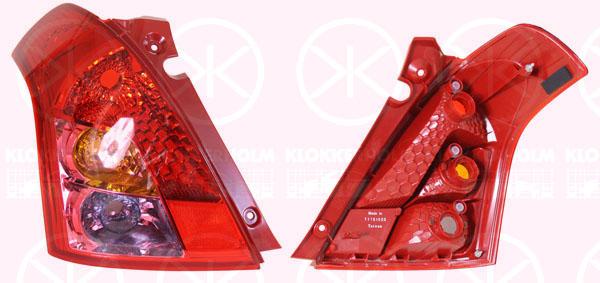 Tail Light Assembly, without bulb holder, Left, 3567073K00 (SUZUKI), 3567073K00000 (SUZUKI)