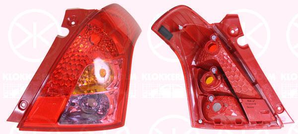 Tail Light Assembly, without bulb holder, Right, 3565073K00 (SUZUKI), 3565073K00000 (SUZUKI)