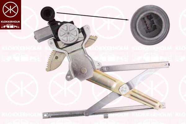 Window Regulator, with electric motor, with comfort function, Electric, Right Front, Number of pins: 6, 8340163J10000 (SUZUKI), 83401-63J10-000 (SUZUKI), 83401-63J30-000 (SUZUKI), 83401-63J50-000 (SUZUKI), 8340163J51 (SUZUKI), 8340163J51000 (SUZUKI), 83401-63J51-000 (SUZUKI)