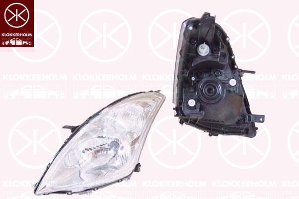 Headlight, H4, without motor for headlamp levelling, Right, Stanley type, Illuminance [lx]: 17.5, 35120-68L00 (SUZUKI), 35120-68L00-000 (SUZUKI)