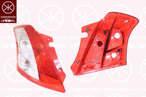 Tail Light Assembly, without bulb holder, Left, 3567068L00 (SUZUKI), 3567068L00000 (SUZUKI), 35670-71L00 (SUZUKI)