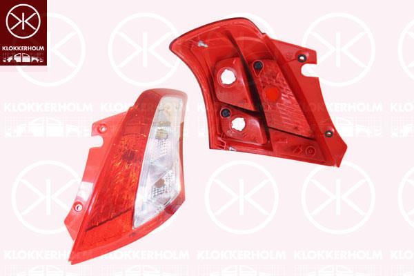 Tail Light Assembly, without bulb holder, Right, AL, 3565068L00 (SUZUKI), 3565068L00000 (SUZUKI), 35650-71L00 (SUZUKI)