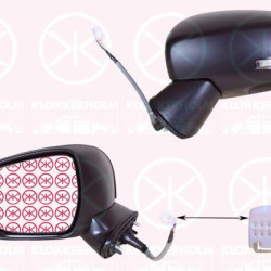 Exterior Mirror, Left, for electric mirror adjustment, with indicator, Heatable, Convex, 84720-62RM0-000 (SUZUKI), 84720-73SM0-000 (SUZUKI)