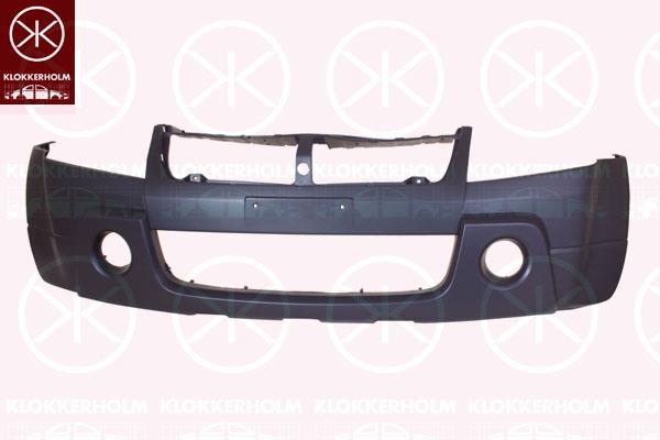 Bumper, w/primer, Front, with hole(s) for fog lights, 7170065841T2G (SUZUKI), 71700-65841-T2G (SUZUKI), 7171165J41799 (SUZUKI), 7171165J61799 (SUZUKI)