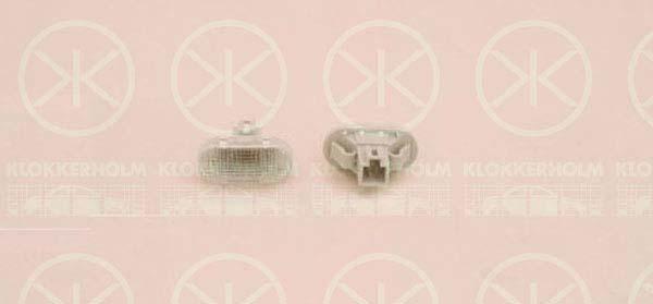 Direction Indicator, with bulb holder, white, lateral installation, 09206485 (OPEL), 36410-50E00 (SUZUKI), 3641050E00000 (SUZUKI), 3641075F00 (SUZUKI), 3641075F01000 (SUZUKI), 47 01 092 (OPEL)