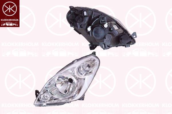 Headlight, H4, with motor for headlamp levelling, Valeo, Right, 35120-51K20-000 (SUZUKI), 35120T51K20 (SUZUKI), 35120T51K2000 (SUZUKI), 35120T51K20000 (SUZUKI)