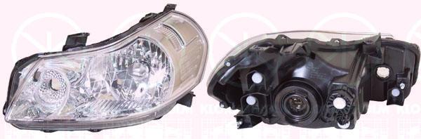 Headlight, H4, with motor for headlamp levelling, Right, Illuminance [lx]: 12.5, Vehicle Production Country: Hungary, 3512079J00000 (SUZUKI), 35120-79J00-000 (SUZUKI), 71742446 (FIAT)