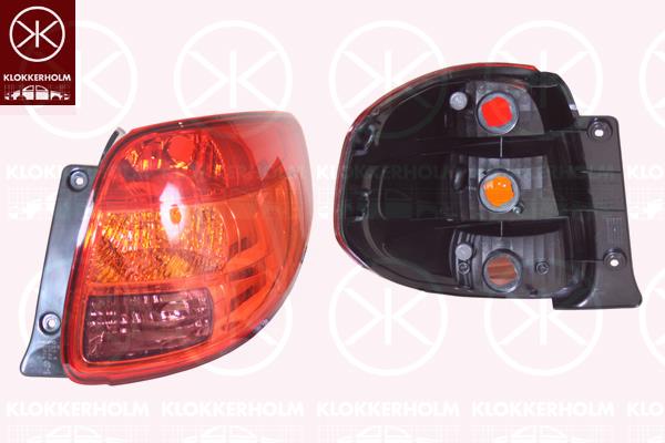 Tail Light Assembly, without bulb holder, Right, 0000071742458 (FIAT), 3565079J00 (SUZUKI), 3565079J00000 (SUZUKI), 71742458 (FIAT)