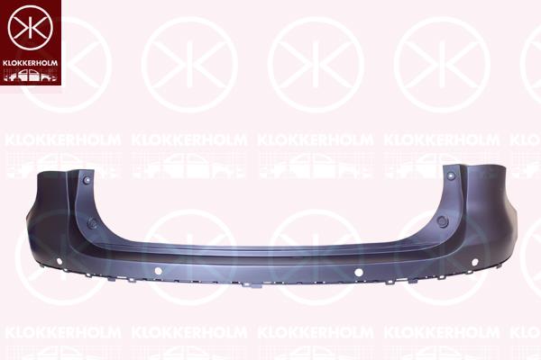 Bumper, w/primer, Rear, with hole(s) for parking distance control, Upper section, 7181161M10799 (SUZUKI), 71811-61M10-799 (SUZUKI), 71811-61M10-ZUC (SUZUKI), 71811-61M10-ZUM (SUZUKI), 71811-61M10-ZUR (SUZUKI), 71811-61M10-ZUS (SUZUKI)