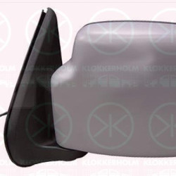 Exterior Mirror, w/primer, for electric mirror adjustment, Convex, Heatable, Left, 8470261LVDZ2S (SUZUKI), 8470276J70 (SUZUKI), 8470276J70Z2S (SUZUKI), 8470276J71Z2S (SUZUKI)