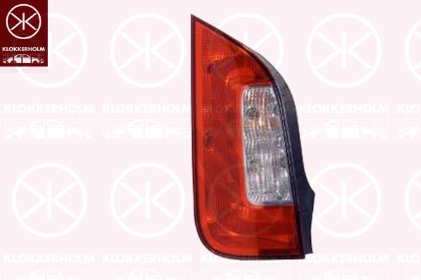 Tail Light Assembly, Left, with bulb holder, ULO, 1ST945095F (SKODA), 1ST945111A (SKODA), 1ST945111B (SKODA), 1ST945111D (SKODA), 1ST945257 (SKODA)