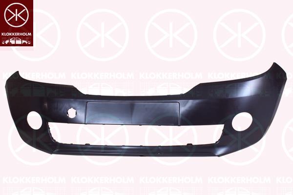 Bumper, Front, Smooth, with hole(s) for fog lights, 1ST807221G (SKODA)