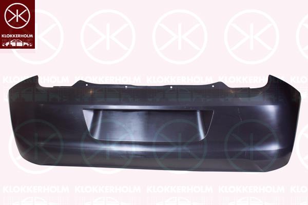 Bumper, Rear, Smooth, 1ST807421D (SKODA)