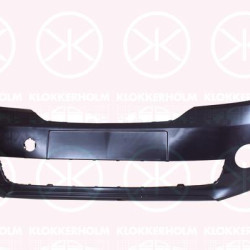 Bumper, Front, Smooth, with hole(s) for fog lights, 1ST807221G (SKODA)