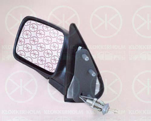 Exterior Mirror, Control: cable pull, Convex, Right, 6U1857502 (SKODA)