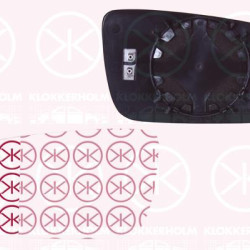 Mirror Glass, exterior mirror, Aspherical, Heatable, Left, 6Y1857521C (SKODA), 6Y1857521P (SKODA)