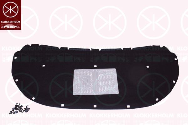 Engine Compartment Noise Insulation, Centre Section, Fitting Position: Bonnet, 6Y0823737B (SKODA)