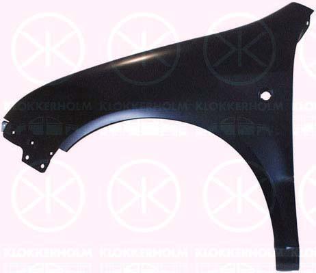 Wing, Left Front, with hole for direction indicator, 6Y0821101A (SKODA)