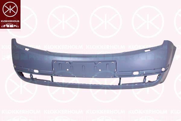 Bumper, w/primer, Front, with hole(s) for washer nozzle, with hole(s) for fog lights, 6Y0 807 221 A (SKODA), 6Y0807221A (SKODA)