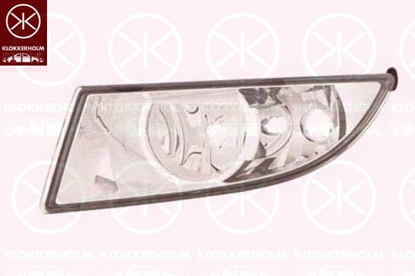 Front Fog Light, with daytime running light, with cornering light, Right Front, H8, 5J0941702B (SKODA)