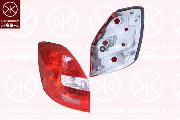 Tail Light Assembly, without bulb holder, Left, Hella, 5J6945095 (SKODA), 5J6945111 (SKODA)