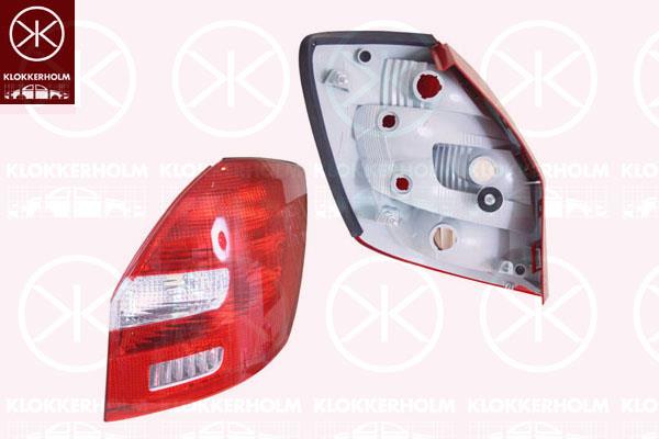 Tail Light Assembly, without bulb holder, Right, 5J6945096 (SKODA), 5J6945112 (SKODA)