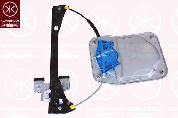 Window Regulator, OE-type, without electric motor, Electric, Left Front, 5J4837461 (SKODA)