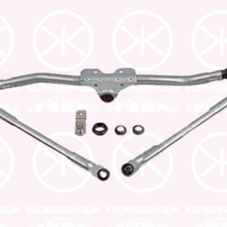 Wiper Linkage, Front, Valeo, Set, for left-hand drive vehicles, 5J1955605B (SKODA), 5J0955325 (SKODA), 5J0955326 (SKODA), 5J1955605A (SKODA)