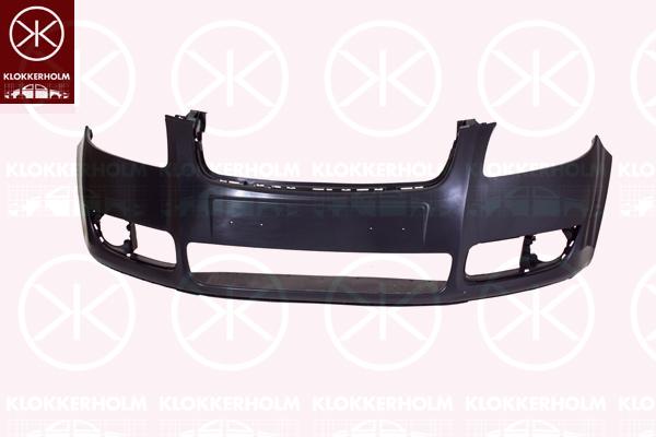 Bumper, Front, Smooth, 5J0807221 (SKODA)