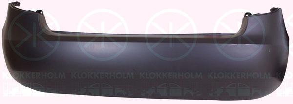 Bumper, w/primer, Rear, 5J6807421 (SKODA), 5J6807421H (SKODA)