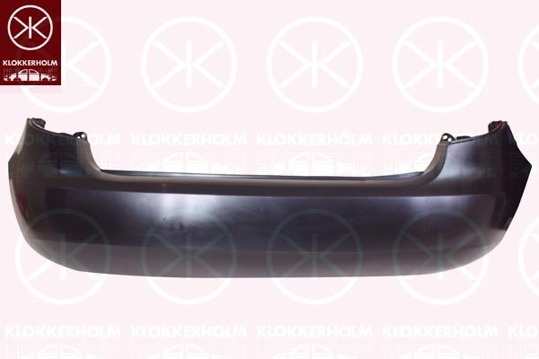 Bumper, Rear, Smooth, 5J6807421H (SKODA), 5J6807421F (SKODA), 5J6807421K (SKODA)