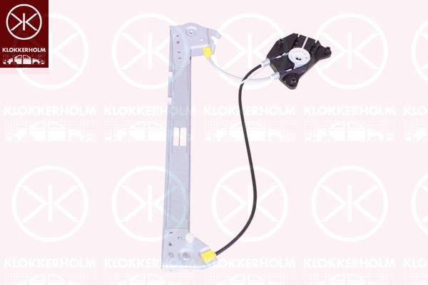 Window Regulator, OE-type, without electric motor, Electric, Left Rear, 6V0839461 (SKODA)