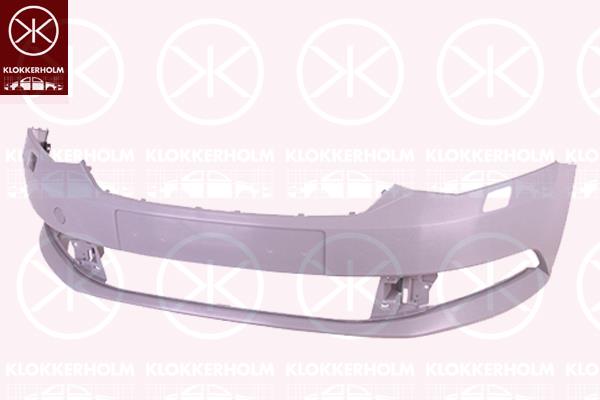 Bumper, w/primer, Front, with hole(s) for washer nozzle, 6V0807221D (SKODA), 6V0807221E (SKODA)