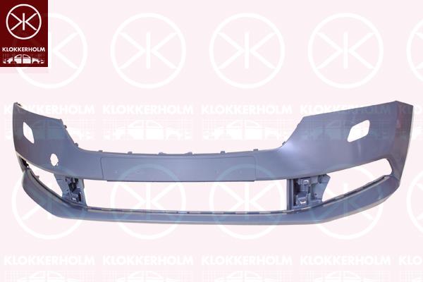 Bumper, Front, with hole(s) for washer nozzle, 6V0807221G (SKODA)