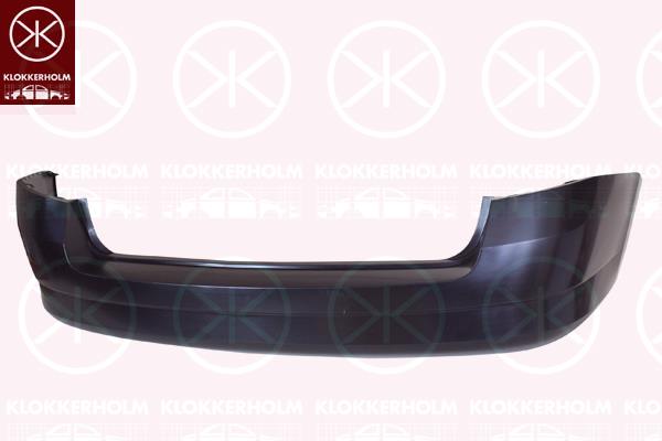 Bumper, Rear, Smooth, 6V9807421 (SKODA), 6V9807421A (SKODA)