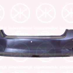 Bumper, Rear, Smooth, with hole(s) for parking distance control, 6V6807421F (SKODA)