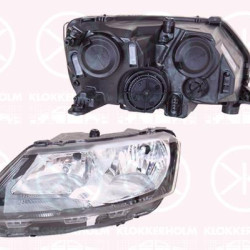 Headlight, Left, Illuminance [lx]: 20, H7, H15, with motor for headlamp levelling, 5JB941015 (SKODA), 5JB941017 (SKODA), 60U941017 (SKODA)