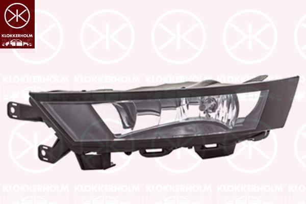 Front Fog Light, Left Front, FF, H8, with daytime running light, Hella, 5JA 941 699 D (SKODA), 5JA941699D (SKODA)