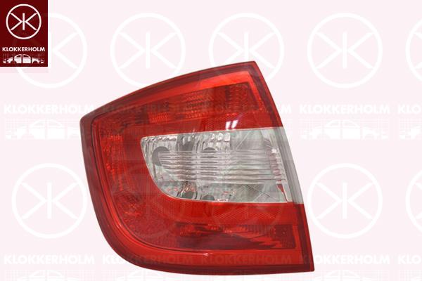 Tail Light Assembly, without bulb holder, Left, 5JH945095 (SKODA), 5JH945111 (SKODA)