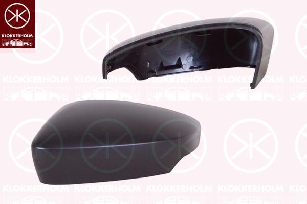 Housing, exterior mirror, Right, Light Function: for indicator, black, 6V08575389B9 (VW), 6V08575389B9 (SKODA), 6V08575389B9 (SEAT)