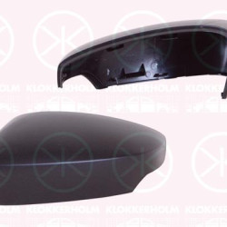 Housing, exterior mirror, Right, Light Function: for indicator, black, 6V08575389B9 (VW), 6V08575389B9 (SKODA), 6V08575389B9 (SEAT)