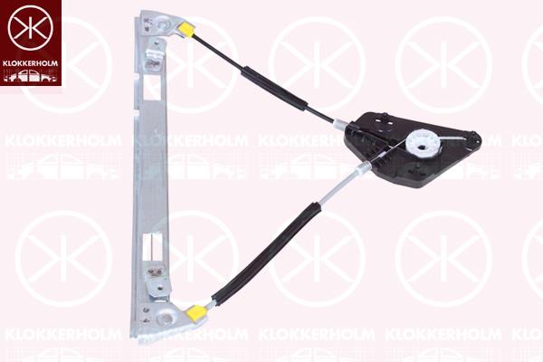 Window Regulator, OE-type, without electric motor, Electric, Left Rear, 5JA 839 461 (SEAT), 5JA839461 (SKODA)