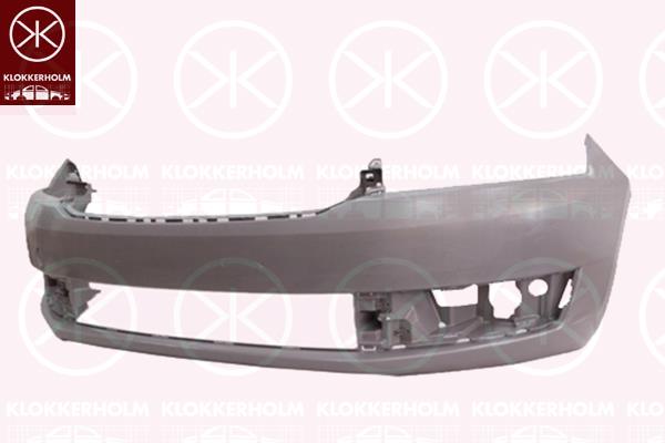 Bumper, Front, for vehicles without headlamp cleaning system, w/primer, Europe, 5JA807221 (SKODA), 5JA807221B (SKODA), 5JA807221F (SKODA)