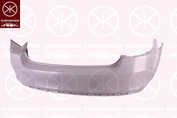 Bumper, Rear, Smooth, 5JH807421A (SKODA), 5JH807421B (SKODA)