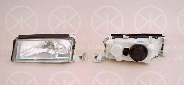 Headlight, H4, without motor for headlamp levelling, Right, Illuminance [lx]: 20, Hella, 1U1941018 (SKODA)