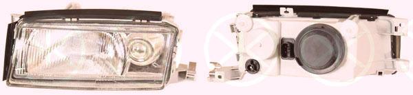 Headlight, H4, without motor for headlamp levelling, Left, Illuminance [lx]: 17.5, 1U1941017 (SKODA)